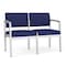 Lesro Lenox 2 Seat Tandem Seating W/ No Center Arm, 43.5 in W 24.5 in L 32 in H LS2101 - alternate 1